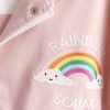 Cute School Student Rainbow Embroidery Hooded Jacket Outerwear - Modakawa Modakawa